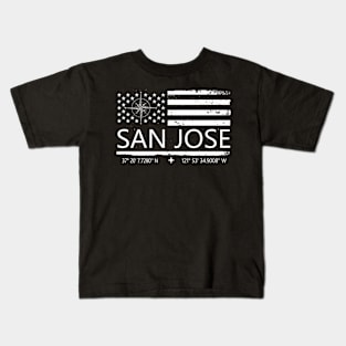 Us Flag San Jose, San Jose City Love Kids T-Shirt